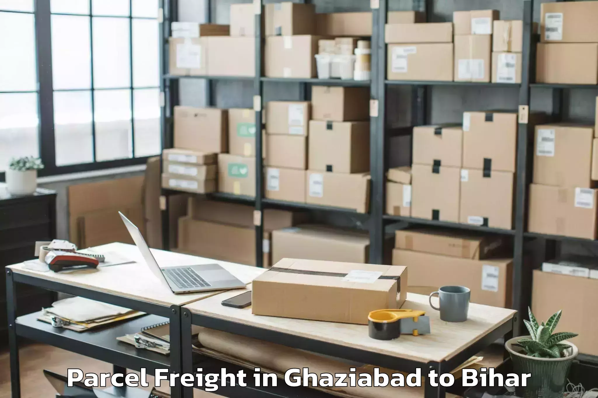 Easy Ghaziabad to Lauria Nandangarh Parcel Freight Booking